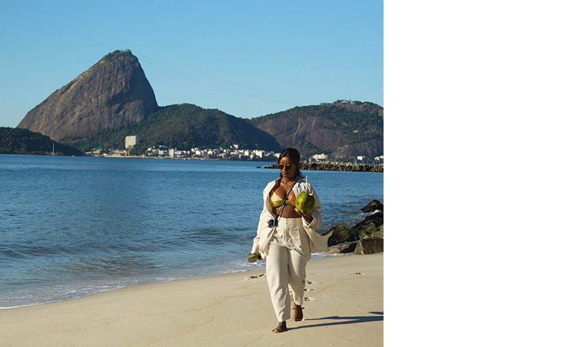 Monique Correa e um dia de sol no Rio